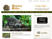 Tablet Screenshot of hedgehog-rescue.org.uk